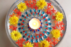 floating rangoli