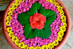 floating rangoli