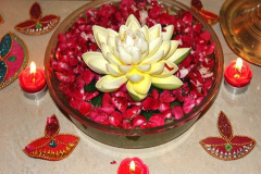 floating rangoli