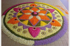flower petals rangoli