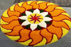 flower petals rangoli