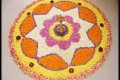 flower petals rangoli