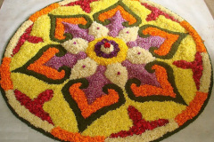 flower petals rangoli