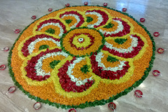 flower petals rangoli