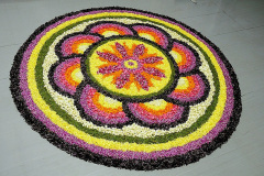 flower petals rangoli