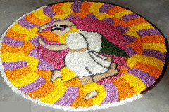 flower petals rangoli