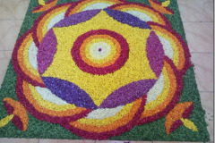 flower petals rangoli
