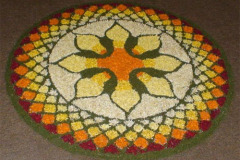 flower petals rangoli