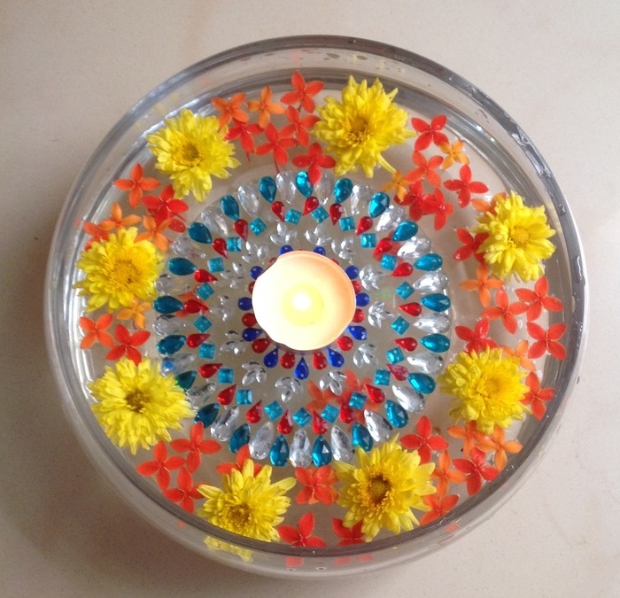 Floating Rangoli Designs, Floating Rangoli, Floating Rangoli Design